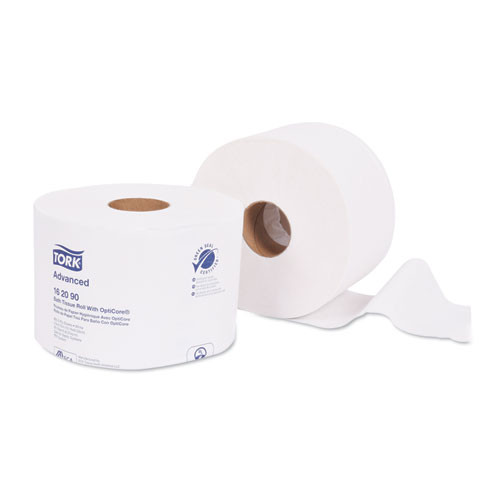 Tork® Advanced Bath Tissue Roll with OptiCore, Septic Safe, 2-Ply